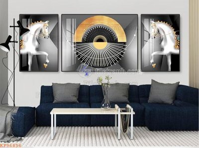 File in lụa File tranh hiện đại pha lê gương KF96856 (chất lượng cao) File tranh hiện đại pha lê gương KF96856