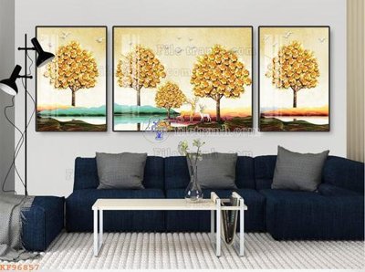 File gốc File tranh hiện đại pha lê gương KF96857 (ảnh chi tiết) để in lụa