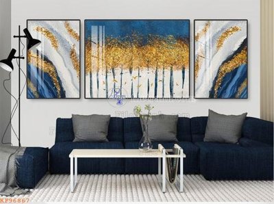 File gốc File tranh hiện đại pha lê gương KF96867 (in lụa) cao cấp