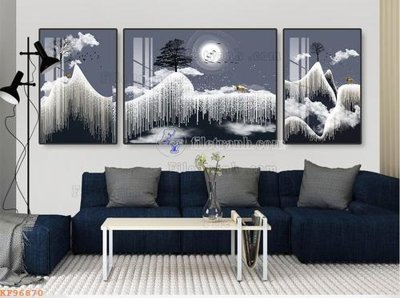 File in trần File tranh hiện đại pha lê gương KF96870 (file gốc) chủ đề vũ trụ