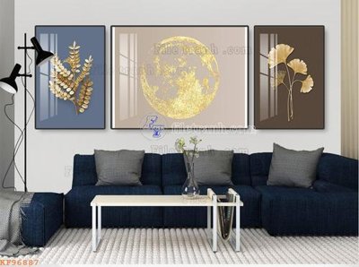 File tranh gốc in trần nhà File tranh hiện đại pha lê gương KF96887 3D