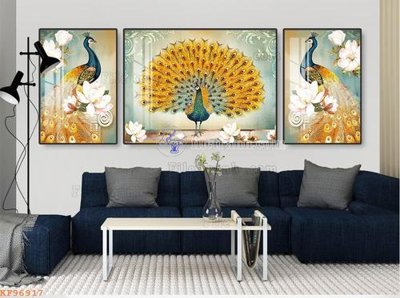 File PSD File tranh hiện đại pha lê gương KF96917 (bản gốc) đã tách nền