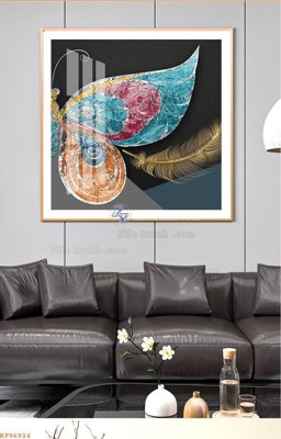 File PSD File tranh hiện đại pha lê gương KF96924 (gốc) tách lớp chi tiết