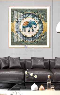 File gốc File tranh hiện đại pha lê gương KF96930 (ảnh chi tiết) để in trần