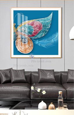 File in ấn chuyên nghiệp File tranh hiện đại pha lê gương KF96952 (file gốc)