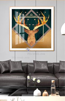 File gốc File tranh hiện đại pha lê gương KF96953 (dành cho trang trí nội thất)