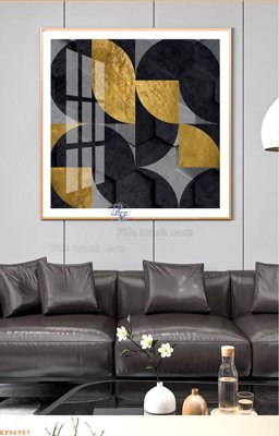 File in lụa File tranh hiện đại pha lê gương KF96957 (phong cảnh) File tranh hiện đại pha lê gương KF96957