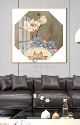 File gốc File tranh hiện đại pha lê gương KF96961 (phong cách) châu Âu