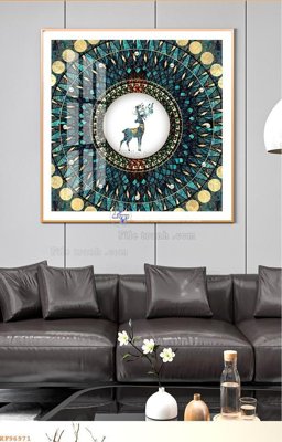 File PSD File tranh hiện đại pha lê gương KF96971 (bản gốc) độ phân giải cao