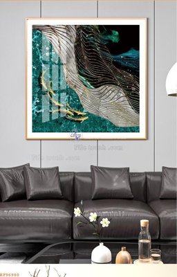 File gốc File tranh hiện đại pha lê gương KF96980 (trang trí) phòng ngủ