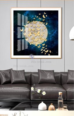 Tệp tin gốc File tranh hiện đại pha lê gương KF96982 (dùng cho in ấn) chuyên nghiệp