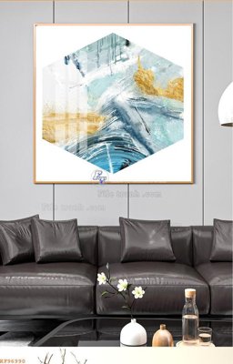 File gốc File tranh hiện đại pha lê gương KF96990 (in tráng gương) sang trọng