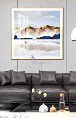 File gốc File tranh hiện đại pha lê gương KF96993 (in mica) cắt laser