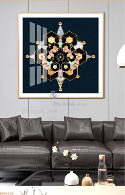 Tải file File tranh hiện đại pha lê gương KF96996 (gốc) in ấn chất lượng