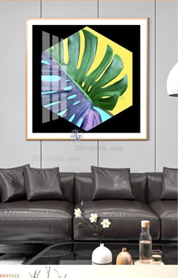 File in ấn chuyên nghiệp File tranh hiện đại pha lê gương KF97012 (file gốc)