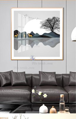 File ảnh File tranh hiện đại pha lê gương KF97016 (gốc) in biển hiệu