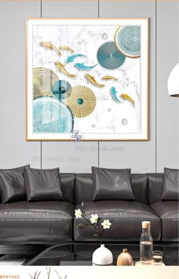 Tải file File tranh hiện đại pha lê gương KF97020 (gốc) làm tranh treo tường