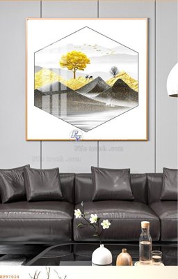 File ảnh File tranh hiện đại pha lê gương KF97024 (gốc) in quảng cáo ngoài trời