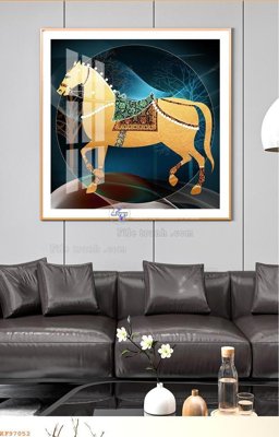 Download file gốc File tranh hiện đại pha lê gương KF97052 (in mica) trong suốt