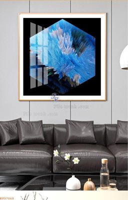 File gốc File tranh hiện đại pha lê gương KF97060 (PNG) nền trong suốt