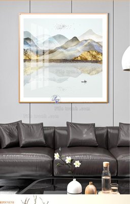 File gốc File tranh hiện đại pha lê gương KF97070 (dành cho trang trí nội thất)