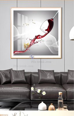 File gốc File tranh hiện đại pha lê gương KF97072 (in ấn) không giới hạn