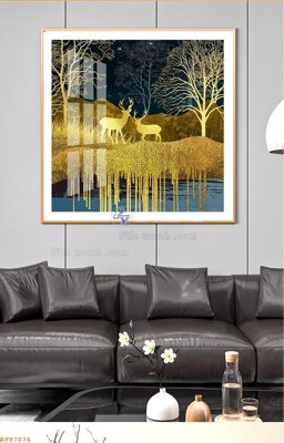 File tranh File tranh hiện đại pha lê gương KF97076 (file gốc) chuẩn màu in