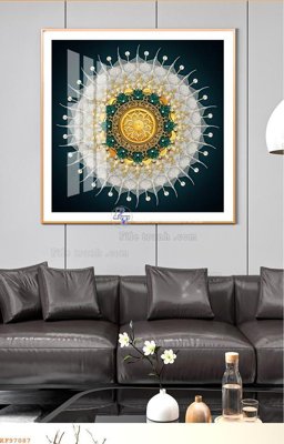 File gốc File tranh hiện đại pha lê gương KF97087 (in tráng gương) nghệ thuật