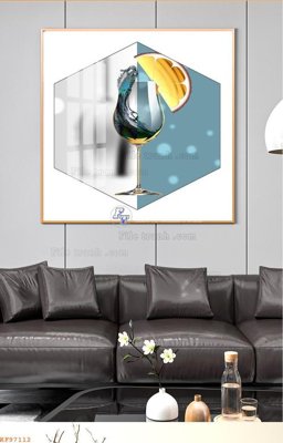 File tranh File tranh hiện đại pha lê gương KF97112 (bản gốc) in canvas