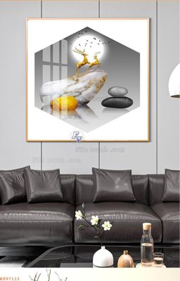 Tải file File tranh hiện đại pha lê gương KF97113 (gốc) in tranh tráng gương