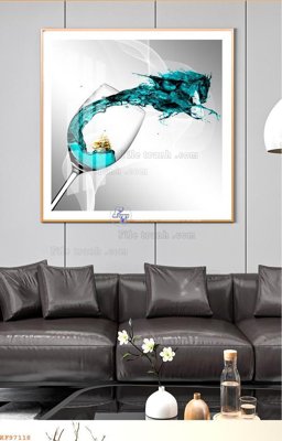Tải file File tranh hiện đại pha lê gương KF97118 (gốc) chủ đề phong thủy