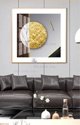 File PSD File tranh hiện đại pha lê gương KF97128 (gốc) tách lớp chi tiết