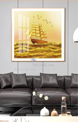 Ảnh mô tả file gốc in mica File tranh hiện đại pha lê gương KF97138