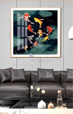 File tranh File tranh hiện đại pha lê gương KF97152 (bản gốc) in lụa 3D