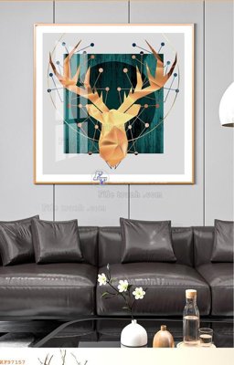 Ảnh gốc File tranh hiện đại pha lê gương KF97157 (độ nét cao) in mica