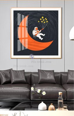 File tranh File tranh hiện đại pha lê gương KF97159 (ảnh gốc) không bị mờ