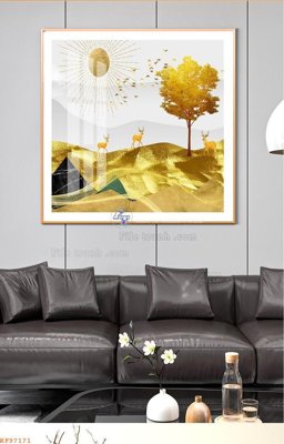 Tải file File tranh hiện đại pha lê gương KF97171 (gốc) làm file tranh quảng cáo