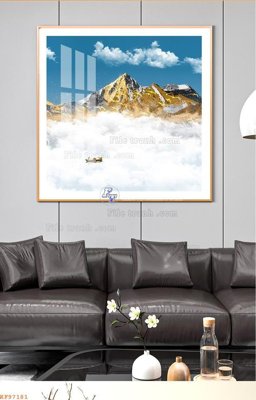 Tải file tranh gốc File tranh hiện đại pha lê gương KF97181 chất lượng cao