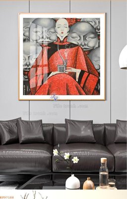 Download file File tranh hiện đại pha lê gương KF97188 (chất lượng in ấn)