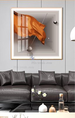 File gốc File tranh hiện đại pha lê gương KF97204 (ảnh chi tiết) để in lụa