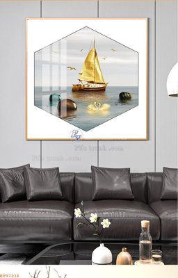 Cung cấp file tranh gốc File tranh hiện đại pha lê gương KF97216 độc quyền