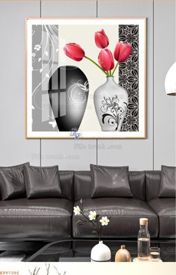 Tải xuống file tranh gốc File tranh hiện đại pha lê gương KF97286 (PSD/TIFF)