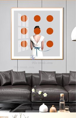 File tranh File tranh hiện đại pha lê gương KF97294 (bản gốc) in lụa dán tường