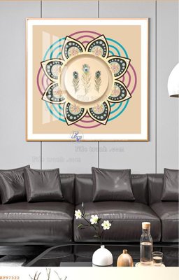 File gốc File tranh hiện đại pha lê gương KF97322 (trang trí) cho phòng khách