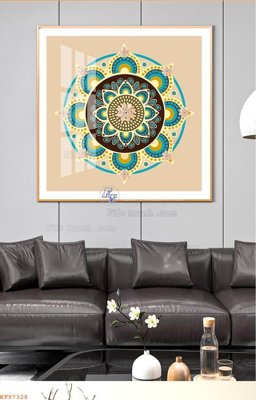 Download file gốc File tranh hiện đại pha lê gương KF97328 (in lụa) nghệ thuật