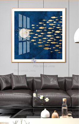 File gốc File tranh hiện đại pha lê gương KF97341 (phong cách) cổ điển