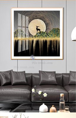 Tải file gốc File tranh hiện đại pha lê gương KF97345 (in bạt) quảng cáo