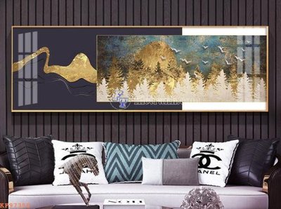 File tranh File tranh hiện đại pha lê gương KF97350 (bản gốc) treo tường