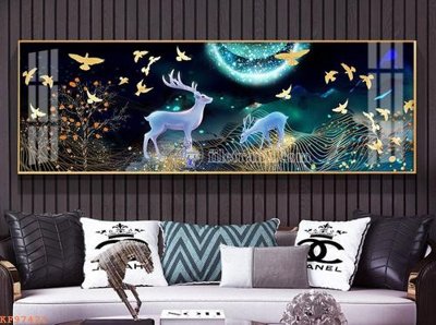 File tranh File tranh hiện đại pha lê gương KF97421 (gốc) in trên kính