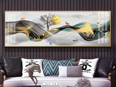 File gốc File tranh hiện đại pha lê gương KF97434 (thiết kế) cho in ấn